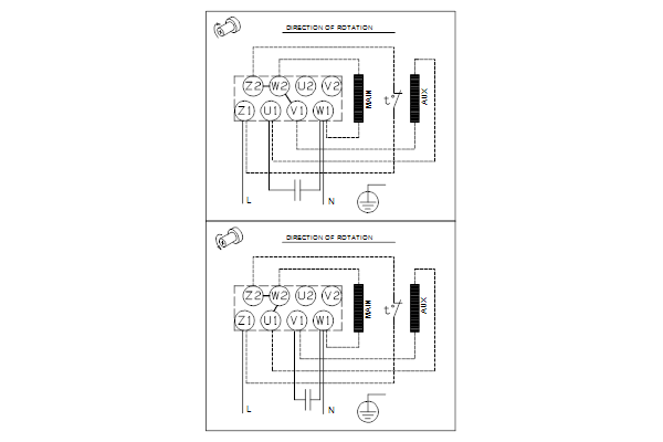 Grundfos TP 25-80/2 A-O-I-BQQE-BX1 bedradingschema