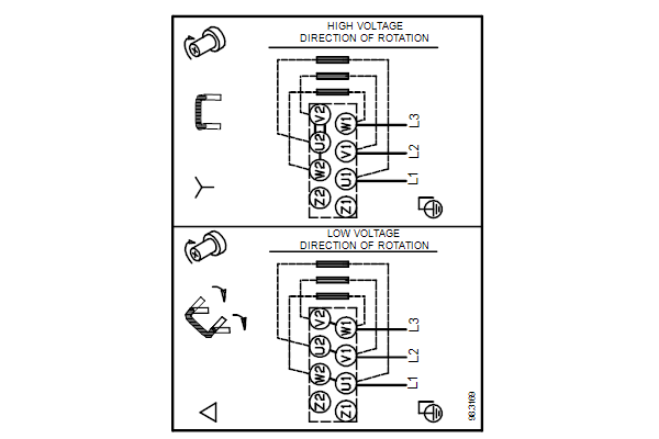 Grundfos TP 32-120/2 AFA-BQQE-DX1 wiring diagram