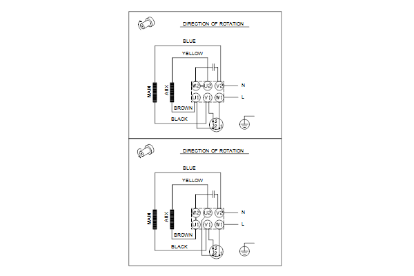 Grundfos TP 65-130/4 AFA-BQQE-HX3 wiring diagram