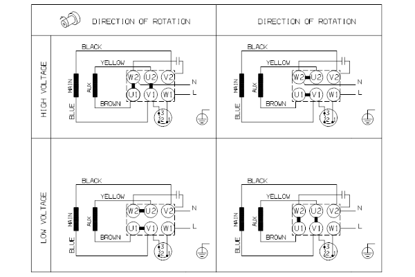 Grundfos TP 80-120/2 AFA-BQQE-HX1 wiring diagram