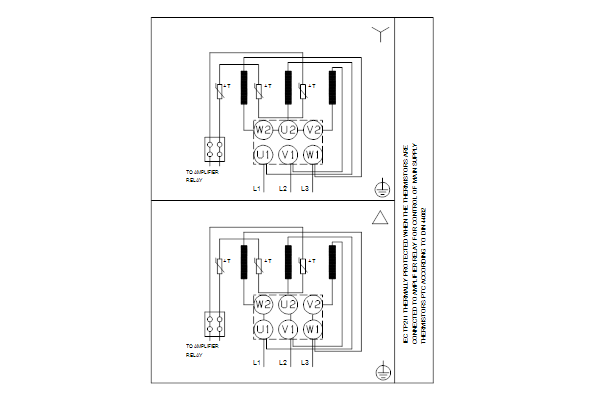 Grundfos TP 80-340/4 AFA-BQQE-NX3 wiring diagram